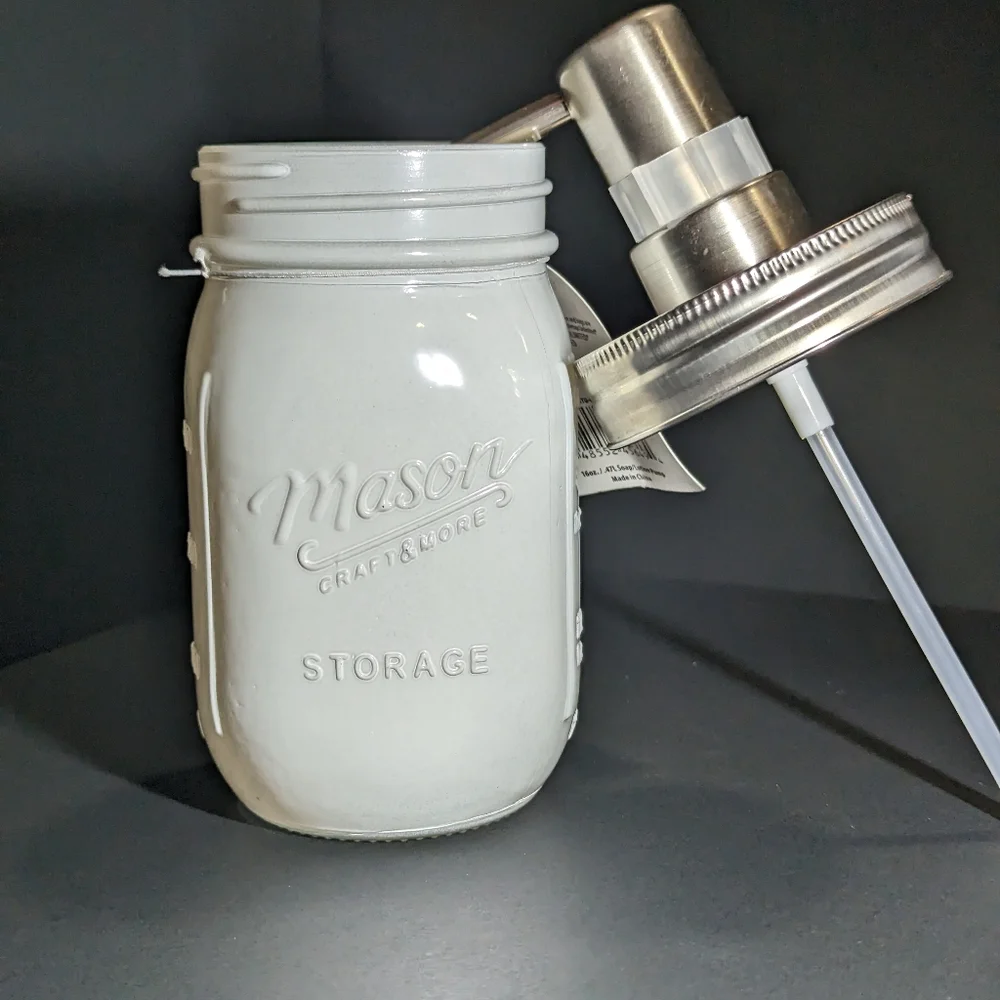 NWT Americana Mason Craft & More Vintage style Soap/Lotion Pump 16oz